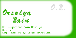 orsolya main business card